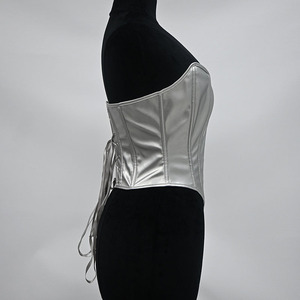 Corsés Metálicos Plateados para Mujer, Bustiers, Fajas Reductoras, Cinturones Moldeadores, Tops Corsé Bajo el Busto, Moldeadores de Curvas, Bustiers Modeladores - Product Image 2