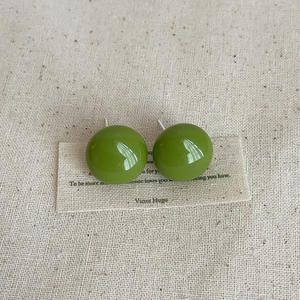 2025แฟชั่นอินเทรนด์ผู้หญิงเครื่องประดับลูกอมกลมลูกปัดต่างหูเรซิ่นสำหรับเด็กผู้หญิง - Product Image 5