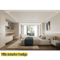 Servicio de diseño de interiores de renderizado 3D de lujo moderno Solución integral de materiales de construcción de viviendas para construcción y bienes raíces
