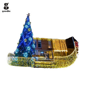 Luz LED de ambiente para paisajes, modelo de vehículo con motivo 3D de avión, decoración temática metálica para festivales a gran escala - Product Image 4