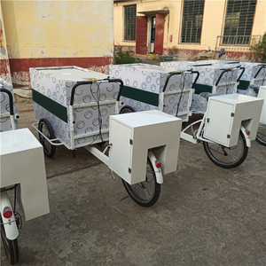 Le meilleur vélo cargo électrique mobile <span class=keywords><strong>remorque</strong></span> tricycle à 3 roues avec panier avant vélo de nourriture vélo de pain de café - Product Image 3