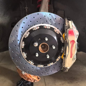 For GT350 Front 6-Piston 19Z Rear 4-Piston Caliper Kit for XPeng P7 355/345 Drilled Rotors Hydraulic EPB Compatible - Product Image 1