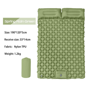 Matelas <span class=keywords><strong>de</strong></span> camping double pliable et portable, ultraléger, durable, en TPU imperméable, avec pompe intégrée, <span class=keywords><strong>coussin</strong></span> d'air, tapis <span class=keywords><strong>de</strong></span> voyage, randonnée - Product Image 2