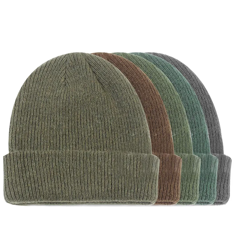 Herstellung Mütze ohne Logo Hot Sale Plain Beanie Mütze für Männer Erwachsenen Winter mütze und Hut