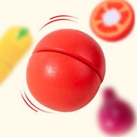 Ensemble de jouets à découper en bois Légumes (Maïs, Carotte, Aubergine, Concombre, Oignon, Tomate) avec couteau et planche à découper pour jeu d'imitation Enfants CE CPC Vente en gros OEM Personnalisé