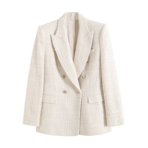 Haut pour femme, nouvelle mode, couleur unie, tissu grossier, texture vintage, simple, décontracté, vente chaude - Product Image 4