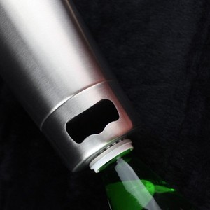 Stainless Steel Beers Mug with <b>Bottle</b> Opener Beers Cup 500ml for Travel Drink Kitchen Dining - Product Image 3