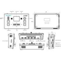Mezclador de vídeo FEELWORLD L1 PLUS, conmutador de vídeo multiformato, pantalla táctil, control PTZ, servicio OEM, directo de fábrica