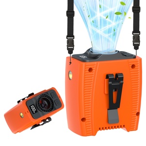 Nouveau ventilateur portable haute vitesse à 5 vitesses, 10000 mAh, à porter à la taille, avec écran LED, batterie rechargeable, pour voiture et maison - Product Image 5