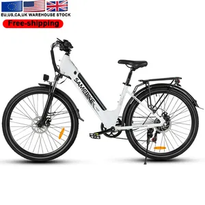 500W Electric City E-Bike Rear Hub Motor EU Warehouse 36V Integrated Battery Aluminum Alloy Disc Electric Bike Manufacturer