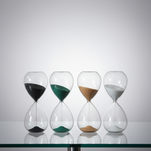 卸売砂時計茶砂タイマー手吹きガラス砂時計5分子供砂時計卓上家の装飾 - Product Image 2