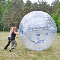 Boule de Hamster humain Zorb transparente Géant gonflable Moonwalks Roulant Zorbs sur terre Zorbing Herbe Balle de marche