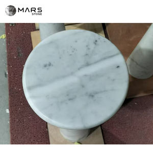 Nuevo hogar <span class=keywords><strong>Deco</strong></span> italiano Bianco Carrara mármol blanco mesa de centro personalizada mesa auxiliar redonda Natural - Product Image 6