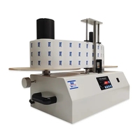 Rollo de etiquetas automático R150, rebobinadora de conteo de etiquetas de papel, etiquetas de rollo a rollo, pegatinas de código de barras, máquina rebobinadora