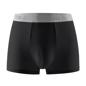 Men's Mid-Rise Breathable <b>Boxer</b> Shorts Knitted Silk Milk Jacquard Comfortable Waist Design - Product Image 4