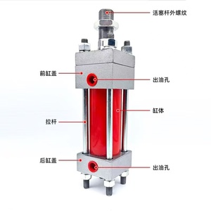 Sanjia Hard Verchroomd Staal Zware Hydraulische Cilinder Hob 63X50 Met 14mpa Druk 30Mm Staaf Aanpasbare Afmetingen - Product Image 6