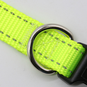 Custom Multi-Color Nylon Hondenhalsband Huisdier Riem Zware Eco-Duty Effen Patroon Kant Decoratie Westerse Stijl Gps Groothandel - Product Image 5