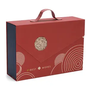 Caja de regalo personalizada portátil, contenedor vacío grande para ropa, embalaje de regalo para perfume, regalo, con bolso de mano
