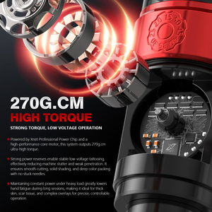 Máquina de Tatuar Inalámbrica al por Mayor de 2400mAh con Pluma de 1.0-5.0mm de Carrera Ajustable, Accionamiento Directo sin Escobillas, Suministro Premium - Product Image 2