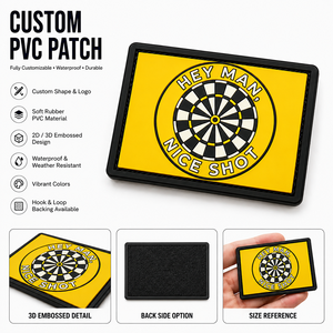 Patch PVC à coudre avec dos auto-agrippant, directement de l'usine, pour équipements de sport de plein air, vestes et sacs - Product Image 1