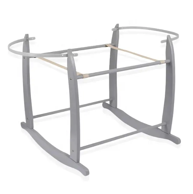 New Trend Product baby Wooden Deluxe Rocking Stand Rocking Stand fro Moses Basket