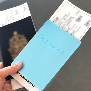 Fabrication chinoise HZT-01, étui de passeport <span class=keywords><strong>populaire</strong></span> pour <span class=keywords><strong>visa</strong></span> et passeport avec logo, étui de passeport en silicone souple et imperméable, protège-carte de passeport - Product Image 6
