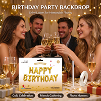 Ballons Joyeux Anniversaire de 16 Pouces pour Décoration de Fête, Panneau Publicitaire, Décoration de Fête d'Anniversaire, Toile de Fond pour Photomaton