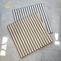 Vente directe usine : Panneaux acoustiques en feutre PET Great Wall V Curve avec placage bois et insert en feutre pour la décoration intérieure