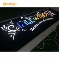 Enseigne en lettres 3D LED en acier inoxydable personnalisée Cornall pour les magasins - Publicité extérieure avec éclairage frontal