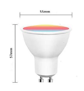 Spot <span class=keywords><strong>LED</strong></span> intelligent <span class=keywords><strong>multicolore</strong></span> Boyid, projecteur moderne d'intérieur avec télécommande Wi-Fi, 6W <span class=keywords><strong>GU10</strong></span> RGB - Product Image 3