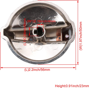 WB03T10295 <span class=keywords><strong>Cooktop</strong></span> Burner ลูกบิดเคลือบโครเมี่ยมโลหะลูกบิดเตาควบคุมลูกบิด - Product Image 3