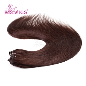 Extensions de cheveux naturels chinois Remy 100 % en gros, alignées sur les cuticules, double épaisseur, douces, sans perte, couleur foncée, lisses naturelles. - Product Image 4