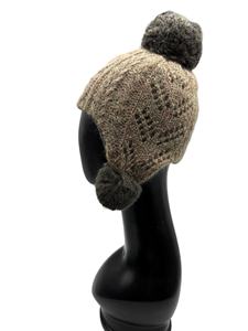 Bonnet d'hiver pour femme LANDBAS avec motif en tricot torsadé, style décontracté, design doux et sucré pour cadeau de Noël - Product Image 3