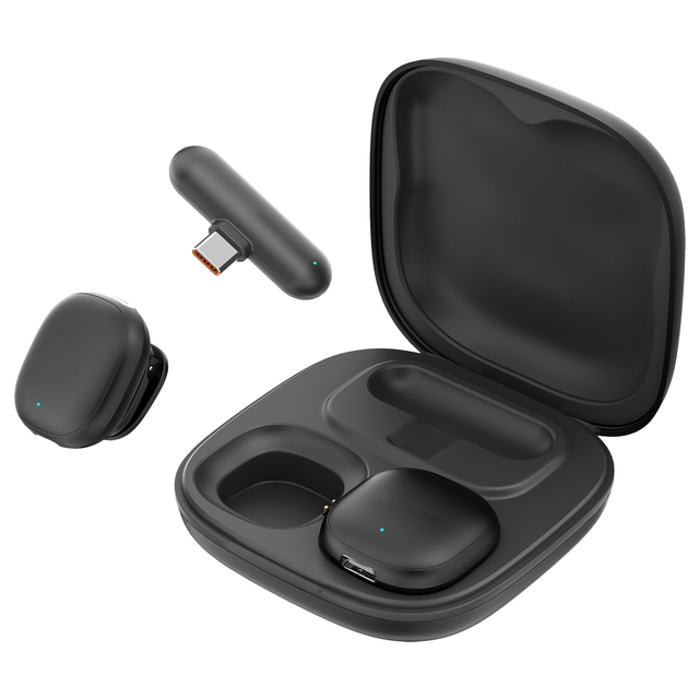 High Quality V22 Lavalier Mini Microphone 2.4G Wireless Professional Studio Recording Microphone with Noise Reduction