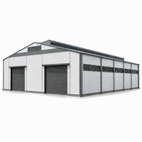 Bâtiment d'entrepôt en structure acier sur mesure avec connexion boulonnée, conception à installation rapide