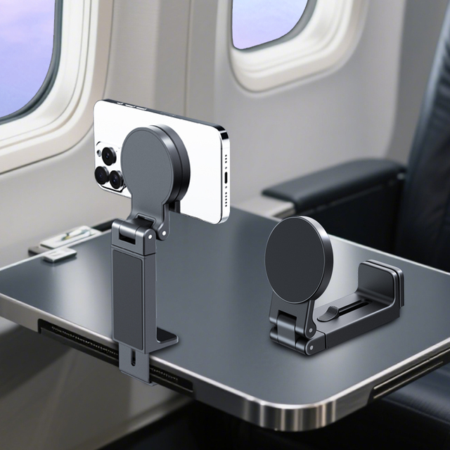 Supper Strong Magnetic Phone Holder Portable Phone Stand Holder with Magnets for Airplane Travel 360 Degree Desk Phone Stand