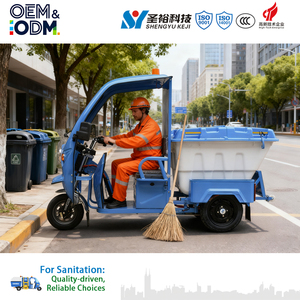 Tricycle électrique de 500 L pour l'assainissement - Camion de transfert de déchets à trois roues pour le nettoyage municipal avec boîte à outils - Product Image 2