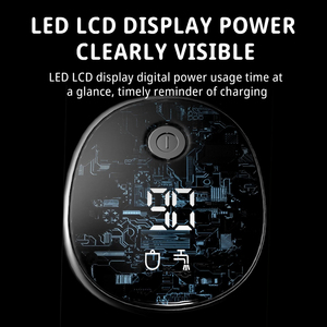 Afeitadora Eléctrica para Barba de Hombre, Gran Capacidad de Almacenamiento, Recargable por USB, Resistente al Agua IPX6, Pantalla LED, Larga Duración, Ideal para Viajes - Product Image 3
