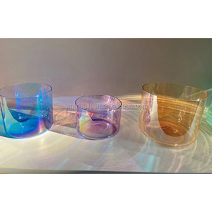 Gran Oferta: Cuencos Cantores de Cristal Q're Yoga, Sonido Sagrado, Color Chakra, Cristales Cósmicos Transparentes, para Sanación Sonora y Meditación - Product Image 2