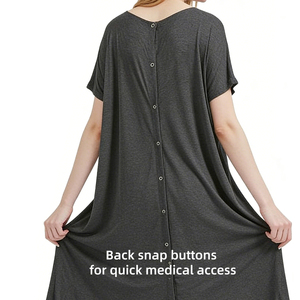 Robe d'allaitement d'été, <span class=keywords><strong>vêtements</strong></span> <span class=keywords><strong>de</strong></span> <span class=keywords><strong>grossesse</strong></span>, chemise <span class=keywords><strong>de</strong></span> nuit d'allaitement pour femme, nuisette <span class=keywords><strong>de</strong></span> maternité pour l'hôpital - Product Image 4