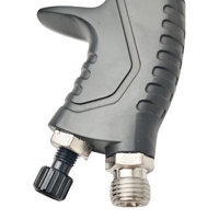 Pistol Semprot Cat HVLP Hitam 1.4mm Nozzle Gravity Feed untuk Otomotif Pistol Semprot Cat Profesional