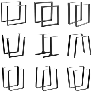 Chân bàn ăn bán chạy, màu đen, chất liệu kim loại, thiết kế màu bạc, chân bàn hiện đại, kiểu dáng công nghiệp, nhiều kiểu dáng khác nhau. - Product Image 6