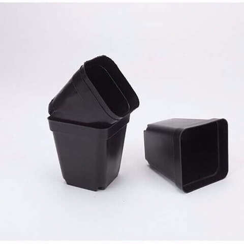 Plastic Flower Pots Supplier Square Pp Round Bottom Easy Drain Water Floweroots