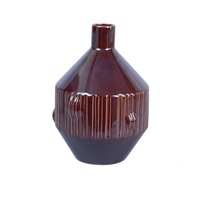 Vase en céramique violet classique fleurs fraîches arrangeur hydroponique pour Table à manger porcelaine ornement entrée Relief décoration