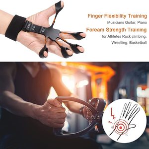 Nouveau 2026 : Entraîneur de doigts élastique Flex <span class=keywords><strong>Gripster</strong></span>, renforceur de poignée, 6 niveaux de résistance, extenseur en caoutchouc - Product Image 6