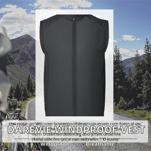 For Winter <b>Bike</b> Gilet Outdoor Windproof Breathable Cycling Vest Short Sleeve Jersey Mtb OEM Waterproof Spandex/Nylon Unisex - Product Image 2