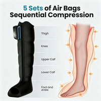 Bottes de compression d'air séquentielles professionnelles pour la rééducation rapide des athlètes
