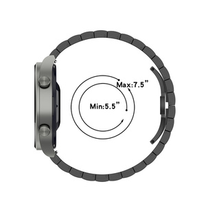 <span class=keywords><strong>Correa</strong></span> de un enlace de acero inoxidable de 20/22mm para <span class=keywords><strong>Samsung</strong></span> Watch 3 41/45mm Active 2 <span class=keywords><strong>Gear</strong></span> <span class=keywords><strong>S3</strong></span> Reloj de metal sólido <span class=keywords><strong>Correa</strong></span> con hebilla - Product Image 4