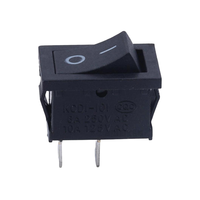 Interrupteur à bascule 2 broches, 6A 250VAC 10A 125VAC, mini-interrupteur de panneau pour appareils électroménagers et équipements électriques
