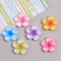 Coloré Résine Plumeria Fleur Résine Accessoires Bricolage Colle Téléphone Cas Headpiese Épingle À Cheveux Pendentif Résine Charmes pour La Décoration